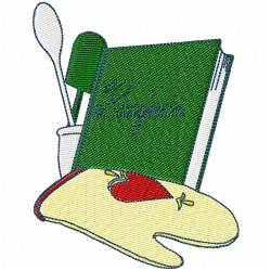 Kitchen And Tools Equipment Embroidery Design 9